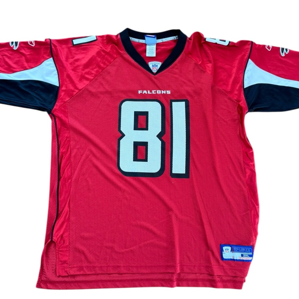 NFL Price #81 Red and Black Atlanta Falcons Jersey - Picture 2 of 5